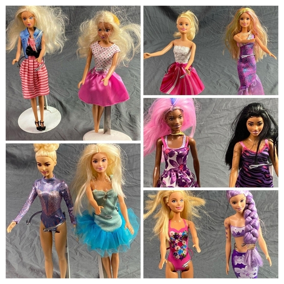 10 for$65 Barbies Mattel Barbie Fashion Doll /Colorful Outfits In Good Condition - Picture 7 of 10
